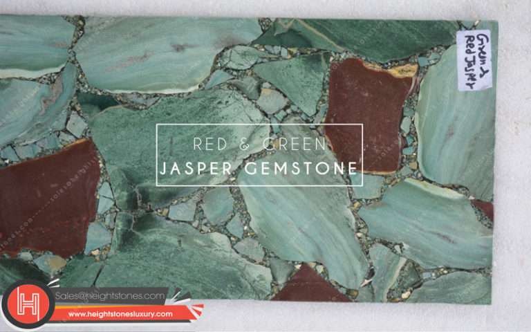 Red And Green Jasper Stone Slabs Surface Tiles